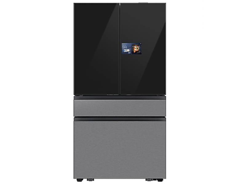 36" Samsung 23 Cu.Ft. Bespoke AI Counter Depth 4-Door French Door Refrigerator - RF90F23BECRAA