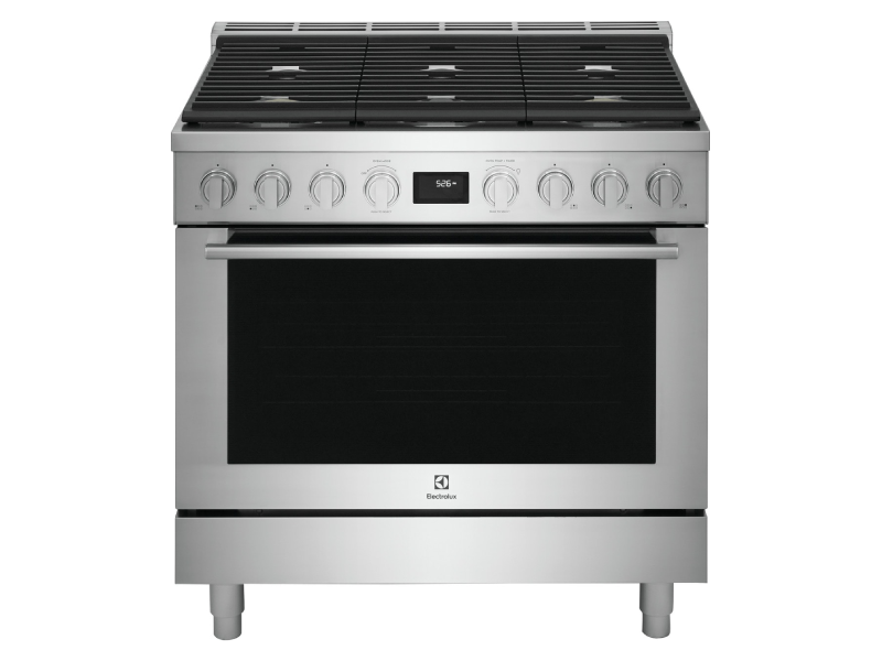 36" Electrolux 4.4 Cu. Ft. Front Control Freestanding Gas Range - ECFG3668AS