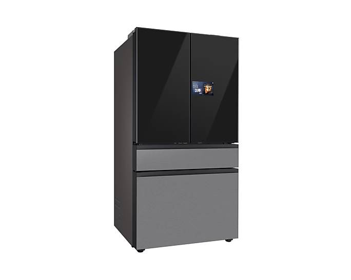 36" Samsung 23 Cu.Ft. Bespoke AI Counter Depth 4-Door French Door Refrigerator - RF90F23BECRAA