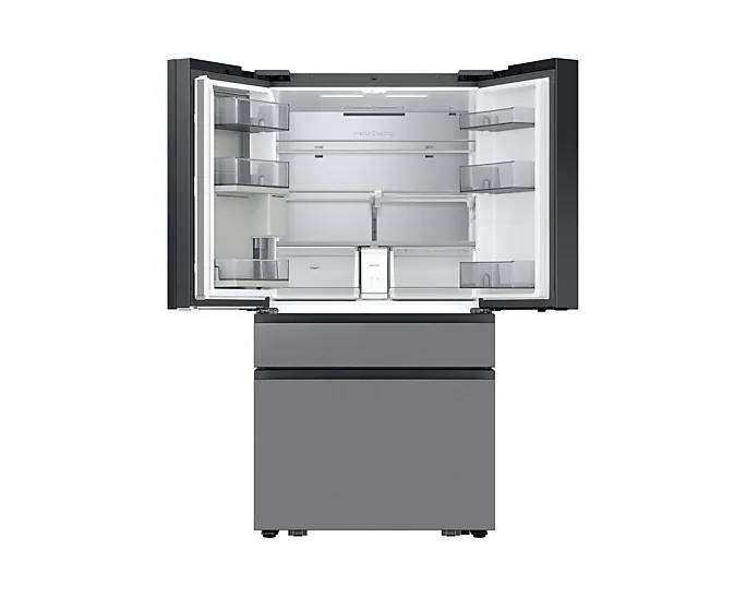 36" Samsung 23 Cu.Ft. Bespoke AI Counter Depth 4-Door French Door Refrigerator - RF90F23BECRAA