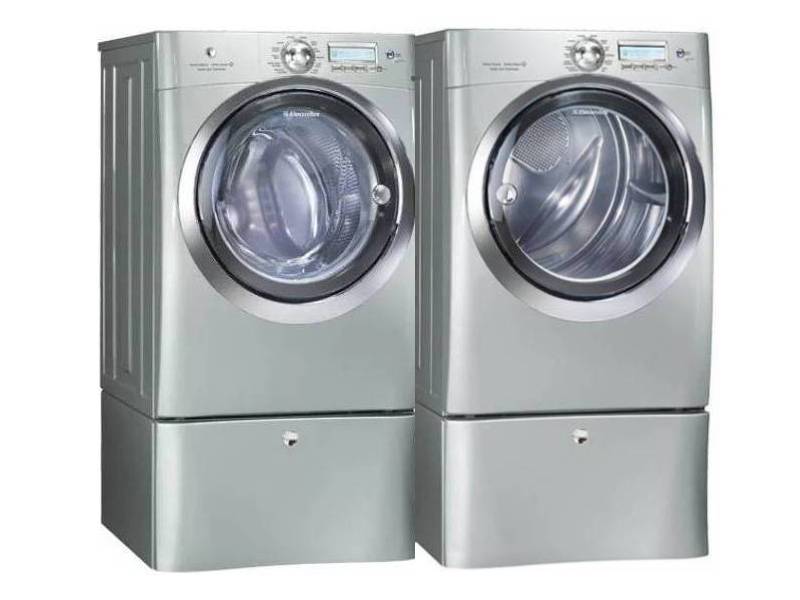 27" Electrolux Front Load Washer And Electric Front Load Dryer - EWFLS70JSS-EWMED7CJSS