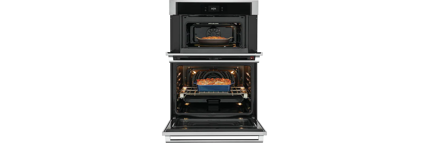30" Electrolux 5.3 Cu. Ft. Electric Combination Double Wall Oven in Stainless Steel - ECWM3012AS