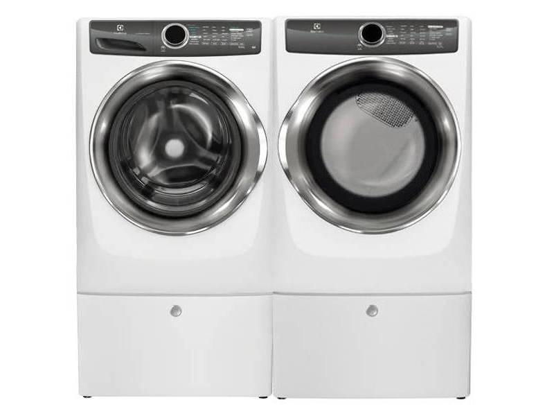 27" Electrolux Front Load Perfect Steam Washer And Front Load Perfect Steam Electric Dryer - EFLS517SIW-EFMC517SIW