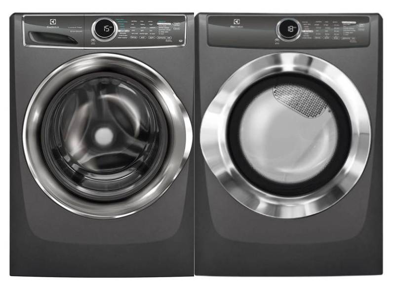 27" Electrolux Front Load Perfect Steam™ Washer And Electric Dryer - EFLS617STT-EFME617STT