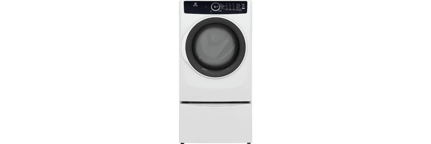 27" Electrolux 8.0 Cu. Ft. Front Load Gas Dryer in White - ELFG7437AW