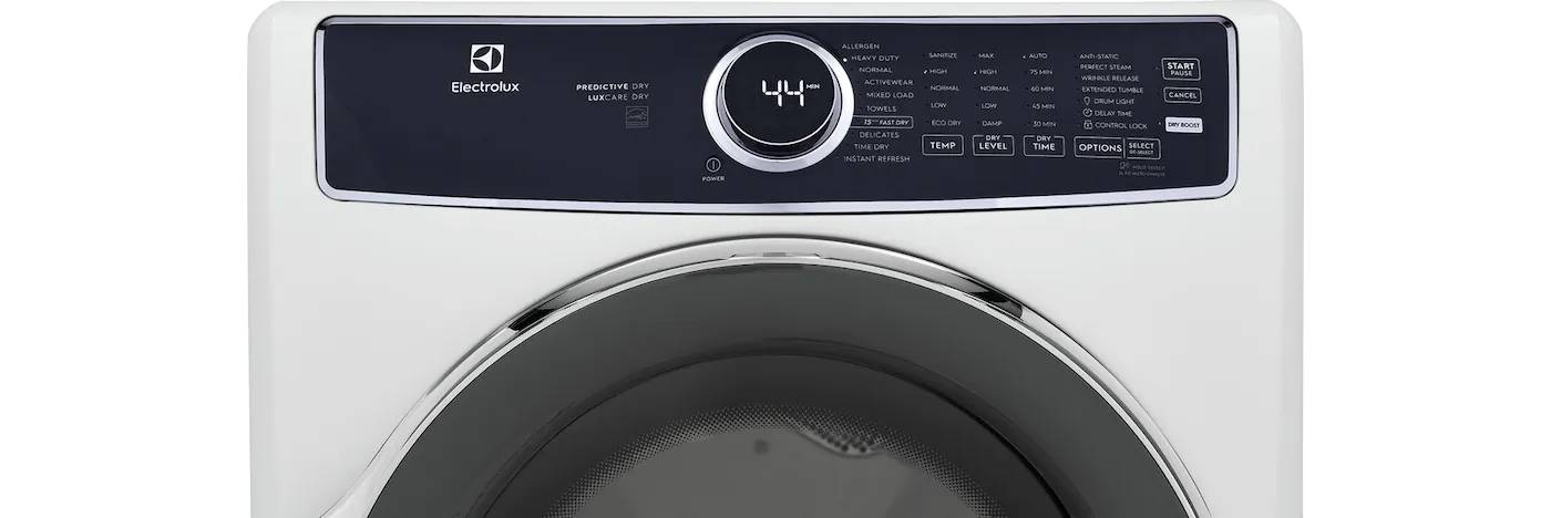 27" Electrolux 8.0 Cu. Ft. Front Load Electric Dryer in White - ELFE753CAW
