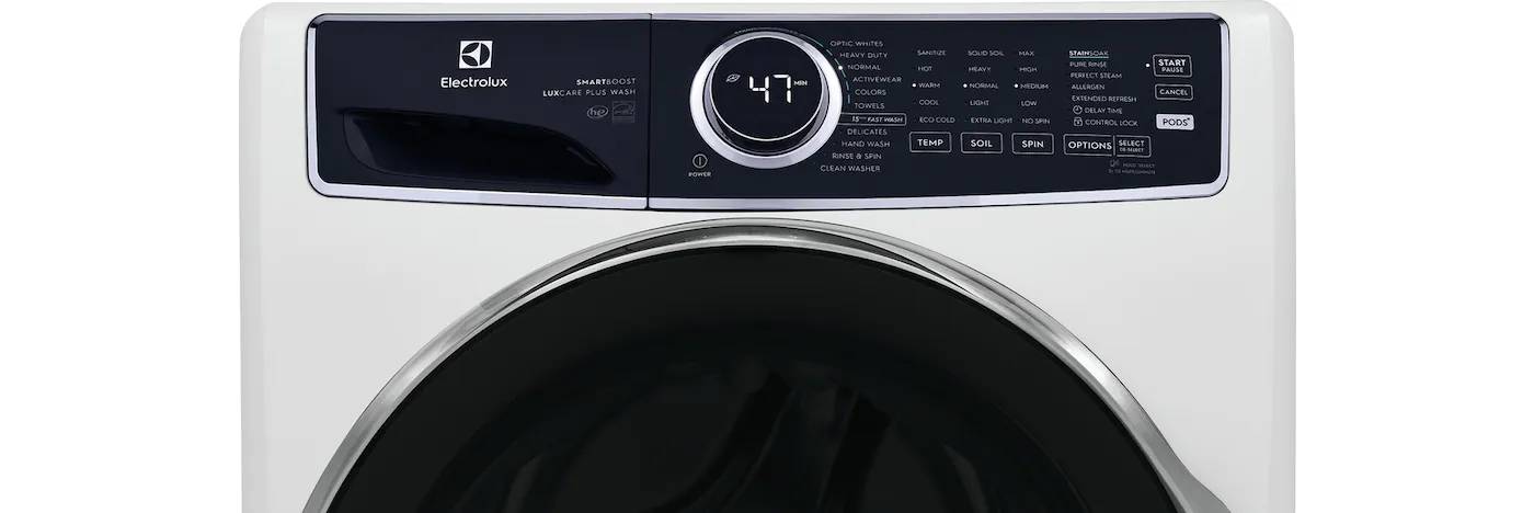 27" Electrolux 5.2 Cu. Ft. Front Load Washer with Energy Star Certified  - ELFW7637AW