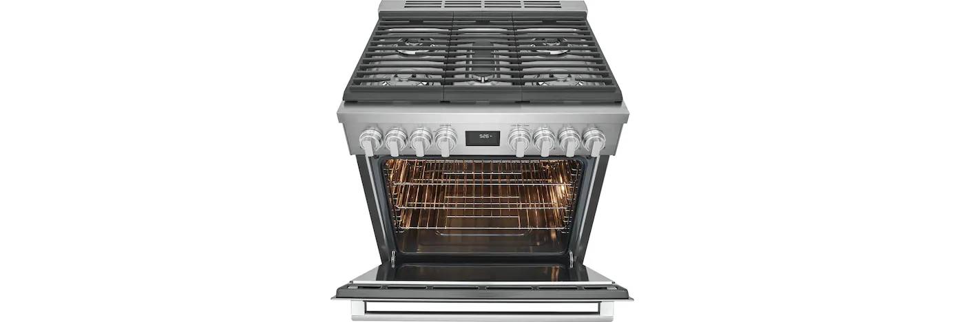 30" Electrolux  4.6 Cu. Ft. Freestanding Dual Fuel Range - ECFD3068AS