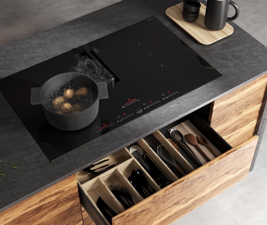 30" Elica Air Cooking Series Nikolatesla Flux Induction Cooktop - ENF430BL