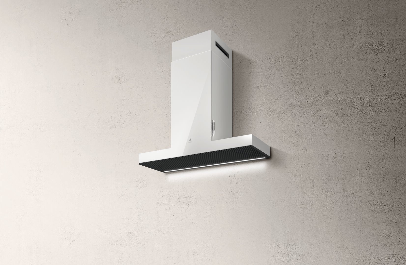 36" Elica Iconic Series Haiku Wall Mounted Range Hood In White Krion - EHK636WH