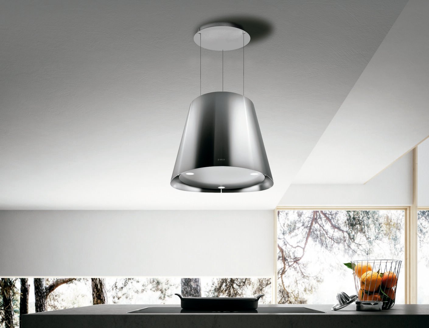 20" Elica Iconic Series Easy Design Island Range Hood In Stainless Steel - EES320SS