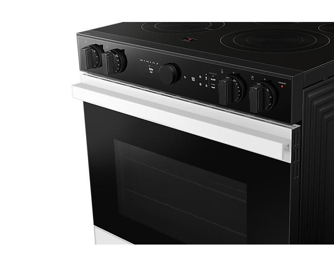 30" Samsung 6.3 Cu. Ft. Electric Slide-In True Convection Range - NSE6DB850012AC