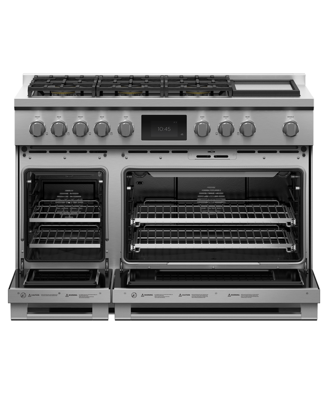 48" Fisher & Paykel Dual Fuel Range 6 Burners with Griddle - RDV3-486GD-N