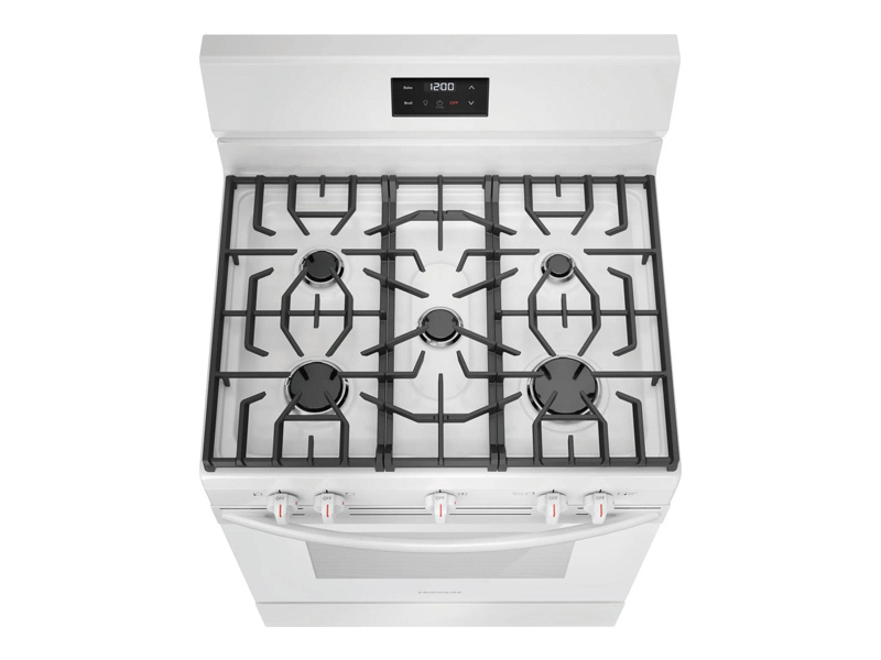 30" Frigidaire 5.1 Cu. Ft. Rear Control Gas Range - FCRG3052BW