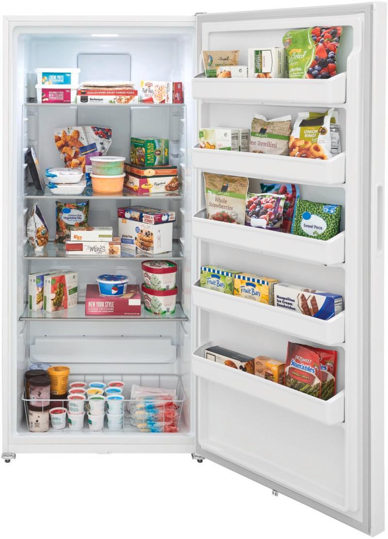 33" Frigidaire 20 Cu. Ft. Upright Freezer in White - FRUF2020AW