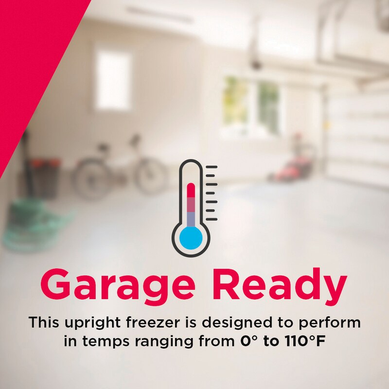 21" Frigidaire 7 Cu. Ft. Garage Ready Upright Freezer - FFUE0725AW