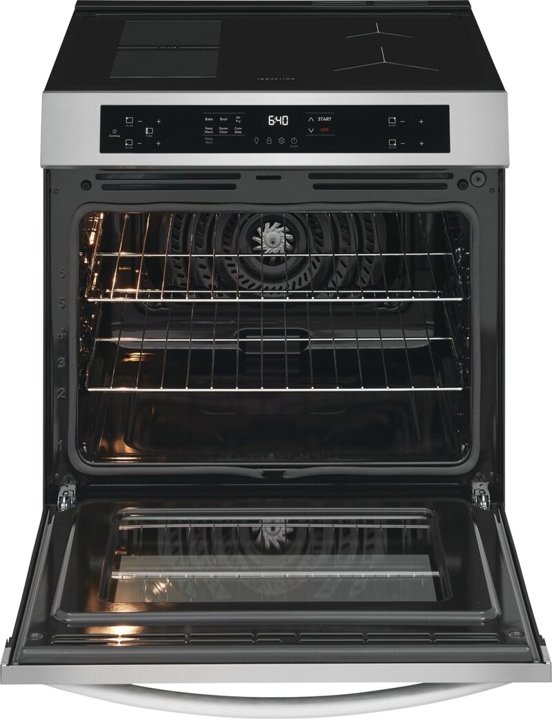 30" Frigidaire 5.3 Cu. Ft. Front Control Induction Range with Air Fry - FCFI308CBS