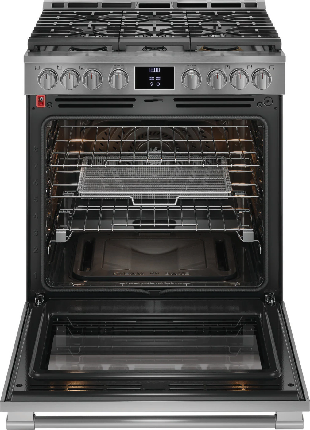 30" Frigidaire Professional Freestanding Gas Range in Stainless Steel - PCFG3080AF