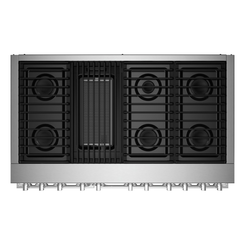 48" Jenn-Air Noir Dual-Fuel Professional Range With Gas Grill - JDRP648HM