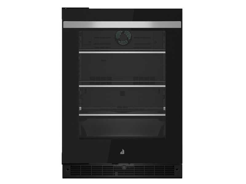 24" Jenn-Air NOIR Under Counter Glass Door Refrigerator, Left Swing - JUGFL242HM