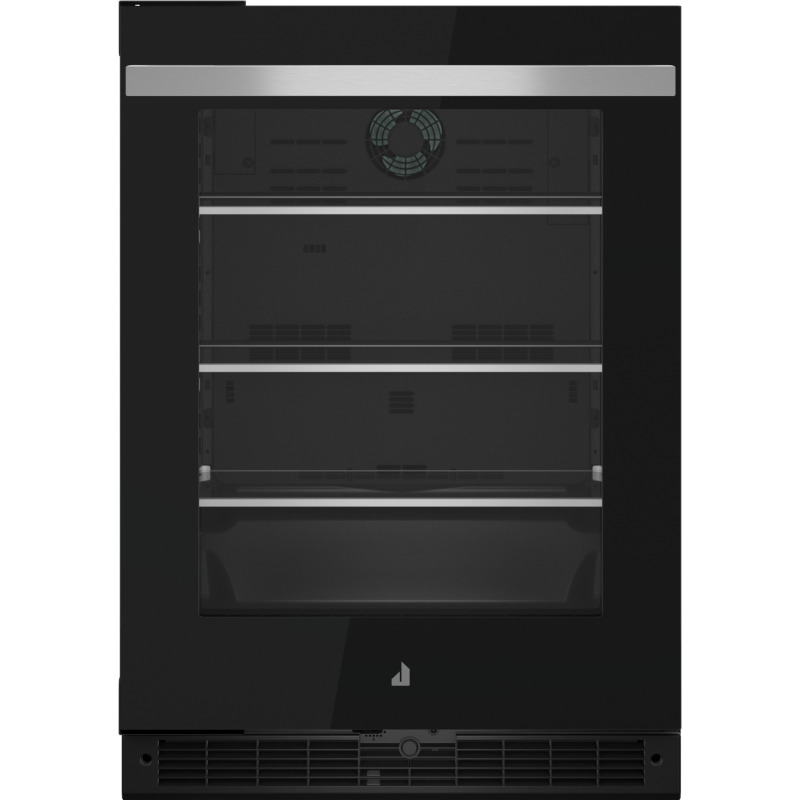 24" Jenn-Air NOIR Under Counter Glass Door Refrigerator, Left Swing - JUGFL242HM