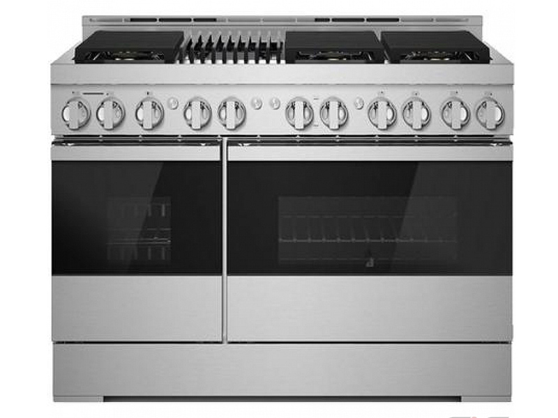 48" Jenn-Air 6.3 Cu. Ft. Noir Gas Professional-Style Range With Infrared Grill - JGRP648HM