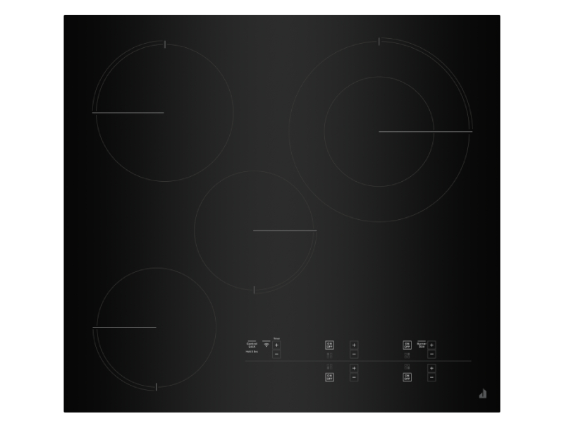 24" Jenn-Air Oblivion Electric Radiant Cooktop With Emotive Controls - JEC4424KB