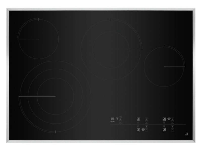 30" Jenn-Air  Radiant Touch Cooktop With Emotive Controls In Stainless Steel - JEC4430KS
