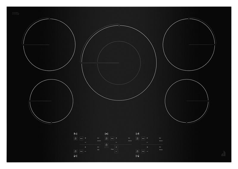 30" Jenn-Air Induction Smoothtop Cooktop with 5 Elements in Black - JIC4530KB