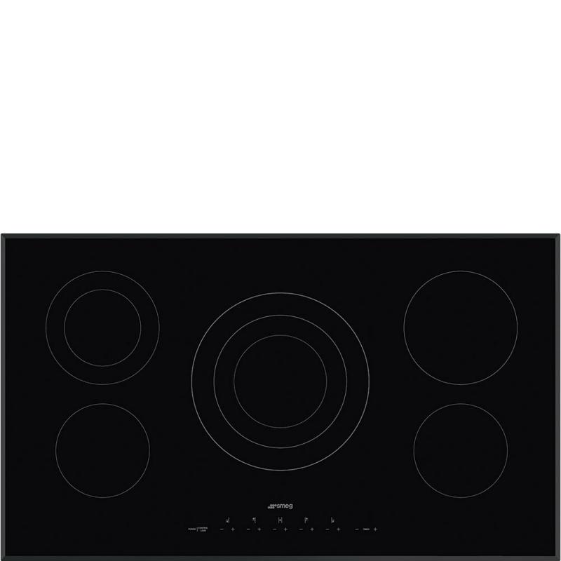 36" SMEG Electric Cooktop with 5 Cooking Zones  - SEU365ETB