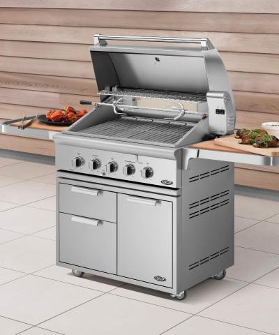36" DCS Traditional Grill with Rotisserie - BH1-36R-L
