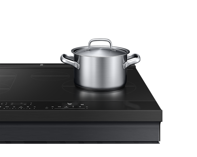 30" Samsung 6.3 Cu. Ft. Induction Slide-in True Convection Range - NSI6DG9500MTAC