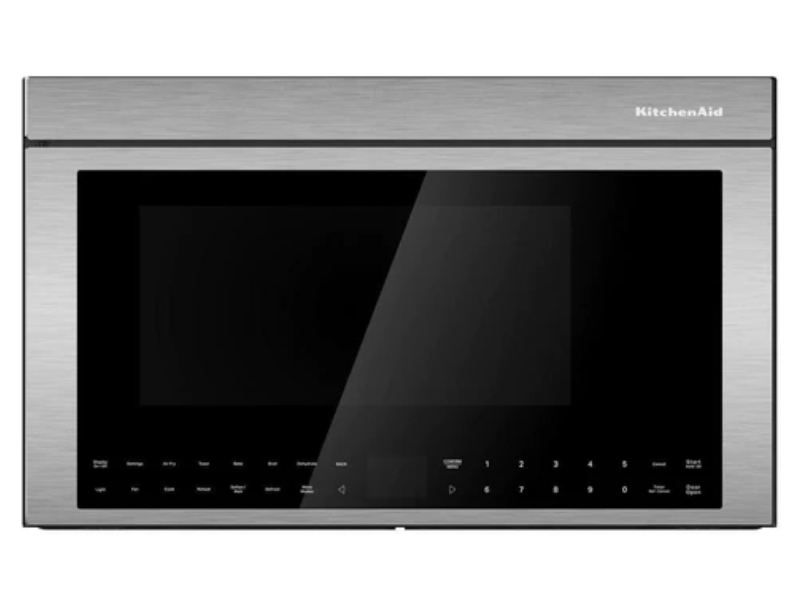 30" KitchenAid 1.1 Cu. Ft. 900 Watt Multifunction Flush Over-The-Range Microwave with Infrared Sensor Modes - YKMMF730PPS
