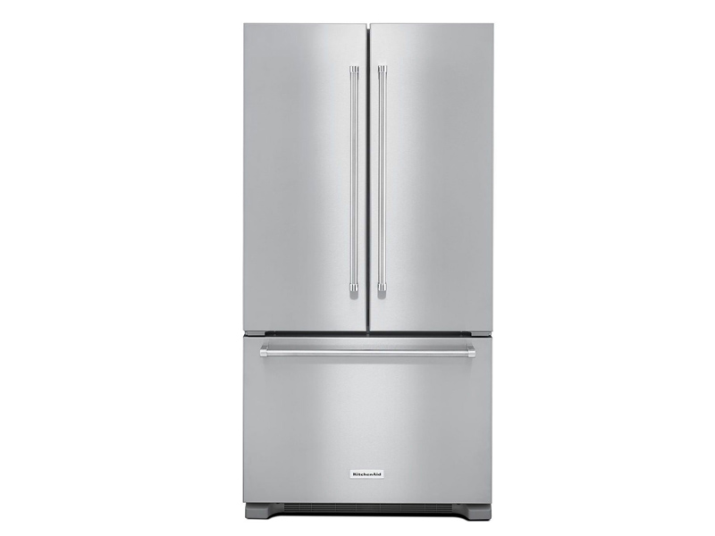 36" Kitchenaid 22 Cu. Ft. Counter Depth French Door Refrigerator with Interior Dispense - KRFC302ESS