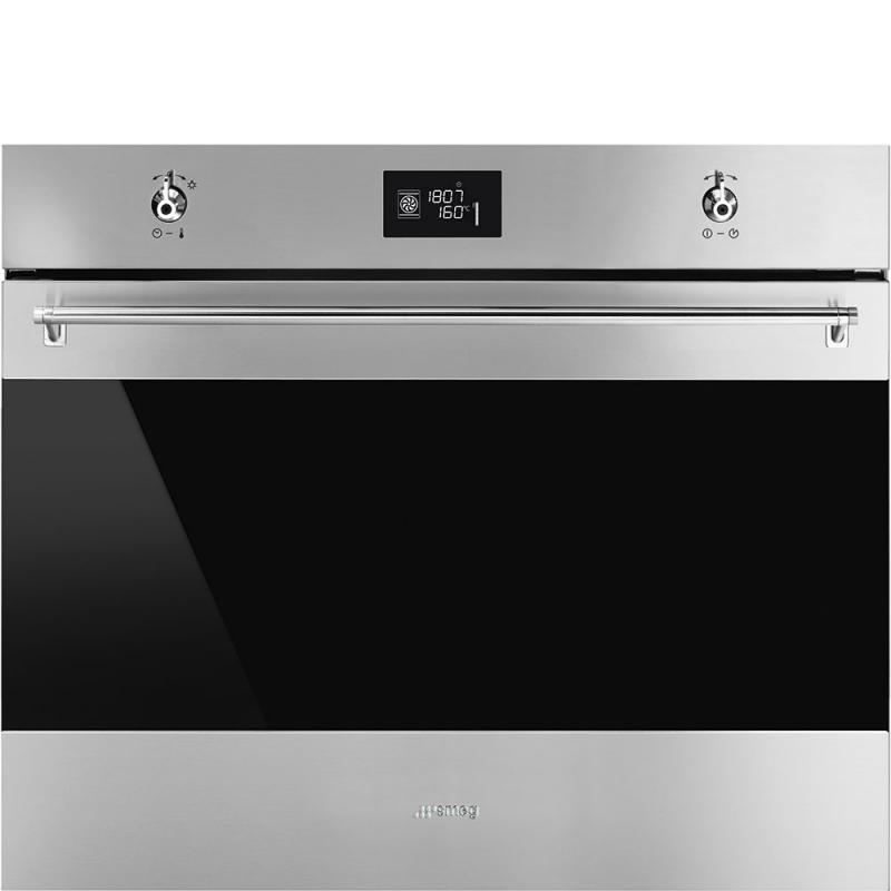27" SMEG Classic Design Single Convection Electric Wall Oven - SFU7302TVX