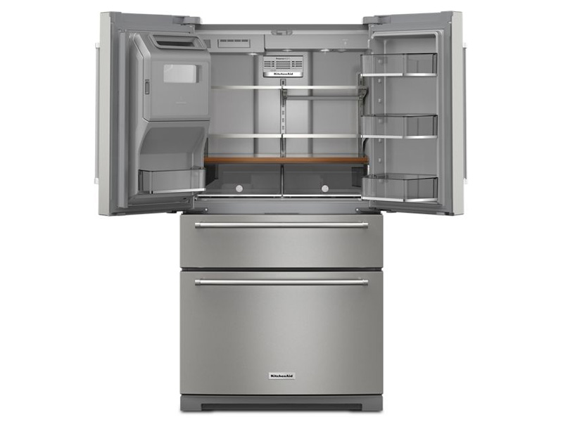 36" KitchenAid 26.2 Cu. Ft. FreeStanding French Door Refrigerator - KRMF536RPS