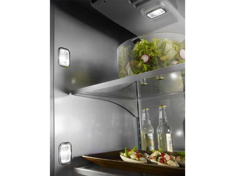 36" KitchenAid 20.9 Cu. Ft.  Built-In Stainless Bottom Mount Refrigerator with Platinum Interior Design - KBBR306ESS