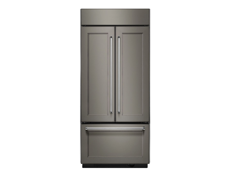 36" KitchenAid 20.8 Cu. Ft.  Built In Panel Ready French Door Refrigerator with Platinum Interior Design - KBFN506EPA