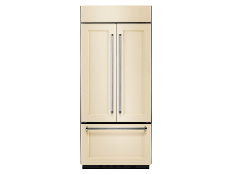 36" KitchenAid 20.8 Cu. Ft.  Built In Panel Ready French Door Refrigerator with Platinum Interior Design - KBFN506EPA