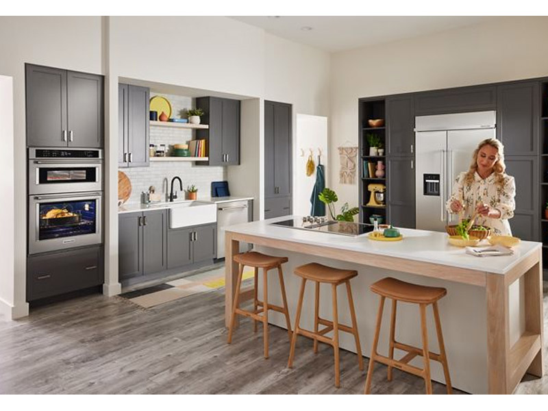 27" KitchenAid Combination Microwave Wall Oven with Air Fry Mode - KOEC527PSS