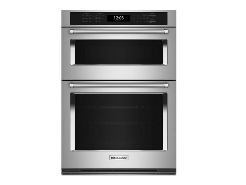 27" KitchenAid Combination Microwave Wall Oven with Air Fry Mode - KOEC527PSS