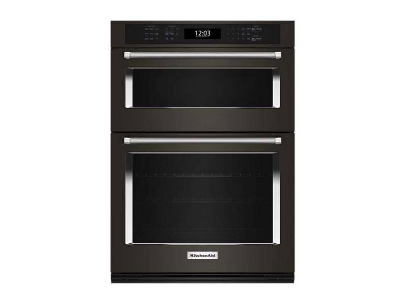 27" KitchenAid Combination Microwave Wall Oven with Air Fry Mode - KOEC527PBS