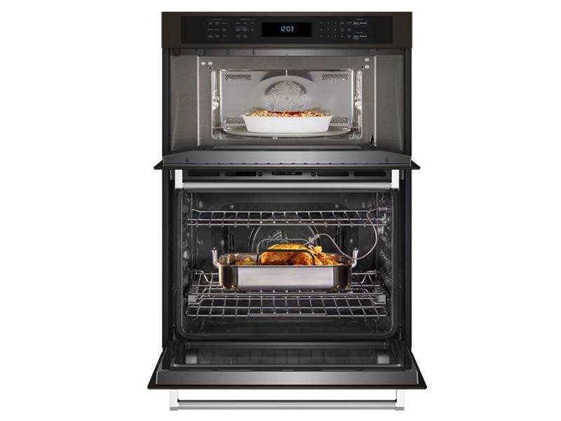 27" KitchenAid Combination Microwave Wall Oven with Air Fry Mode - KOEC527PBS