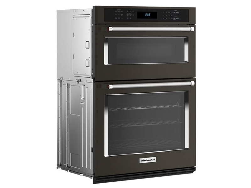 30" KitchenAid Combination Microwave Wall Oven with Air Fry Mode - KOEC530PBS