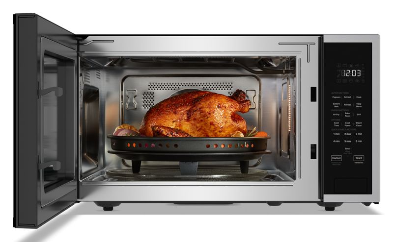 22" KitchenAid 1.5 Cu. Ft. Countertop Microwave with Air Fry Function - KMCS522PPS