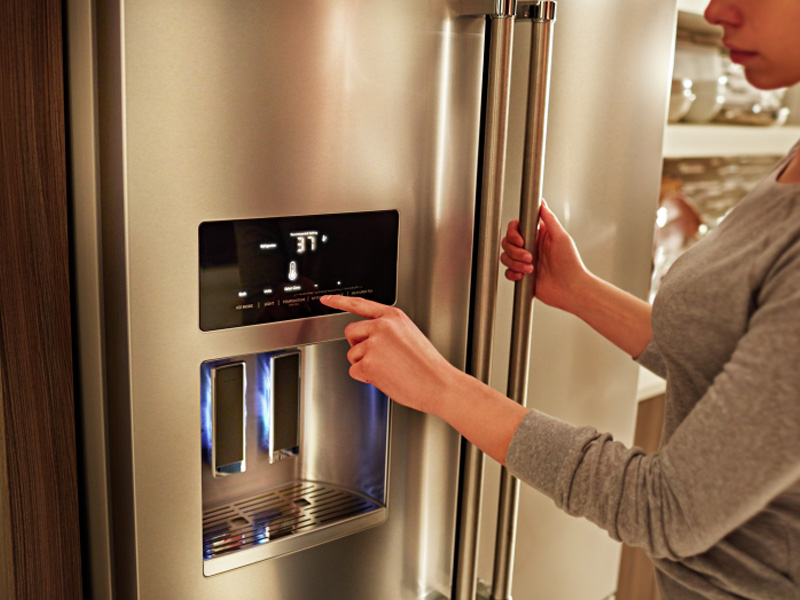 KitchenAid 26.8 Cu. Ft. Standard-Depth French Door Refrigerator with Exterior Ice and Water Dispenser - KRFF577KPS