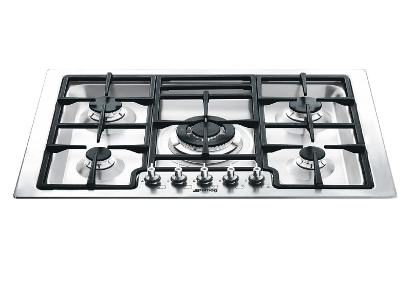 30" SMEG Gas Cooktop with 5 Sealed Burners - PGFU30X