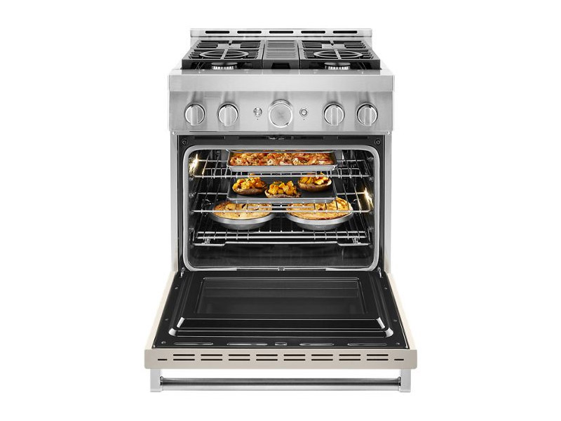 30" KitchenAid 4.1 Cu. Ft. Smart Commercial-Style Gas Range With 4 Burners - KFGC500JMH