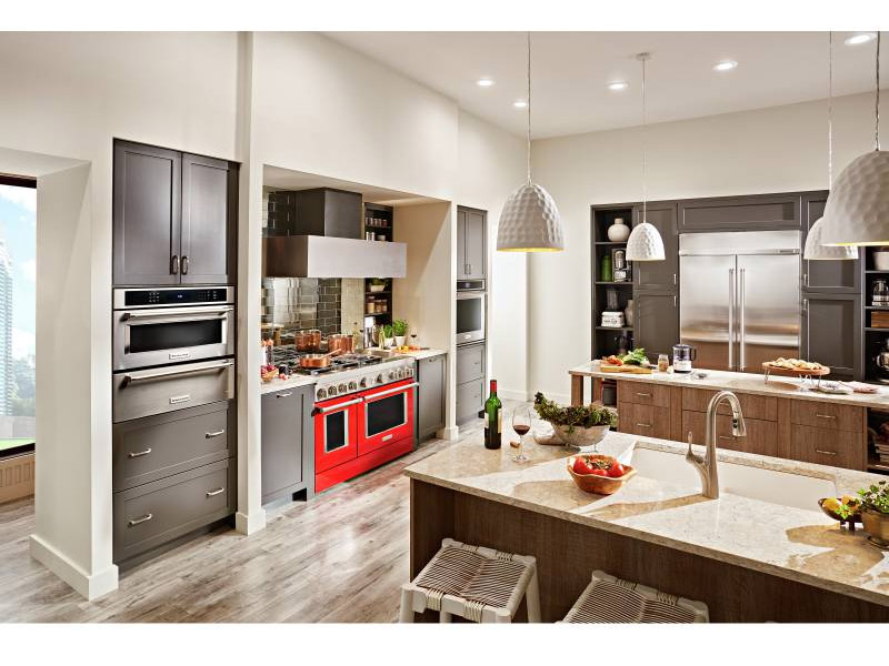 48" KitchenAid 6.3 Cu. Ft. Smart Commercial-Style Gas Range With Griddle - KFGC558JPA