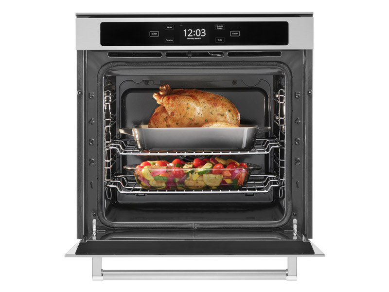 24" KitchenAid 2.90 Cu. Ft. Smart Single Wall Oven with True Convection  - YKOSC504PPS